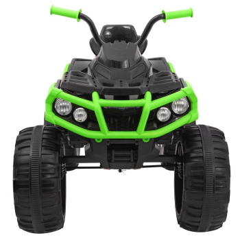 Quad ATV na akumulator dla dzieci Czarno-zielony + Koła EVA + Radio MP3 + LED + Wolny Start